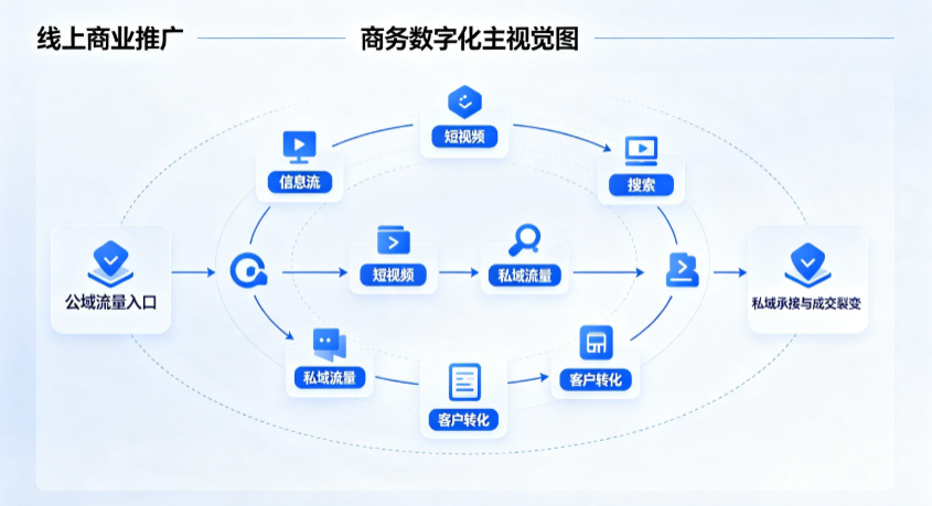 修文县线上商业推广怎么做？全域流量闭环搭建与低成本转化实战指南